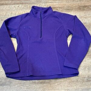 Columbia women’s fleece slim fit pullover jacket size M
